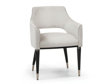 MUZIO - Upholstered velvet chair with armrests by formitalia luxury group - view 2